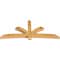 Ekena Millwork Davenport Rough Sawn Timber Gable Bracket, Western Red Cedar, 108"W x 45"H x 6"D x 6"F, 10/12 Pitch GBW108X45X0606DAV00RWR - alternate 3